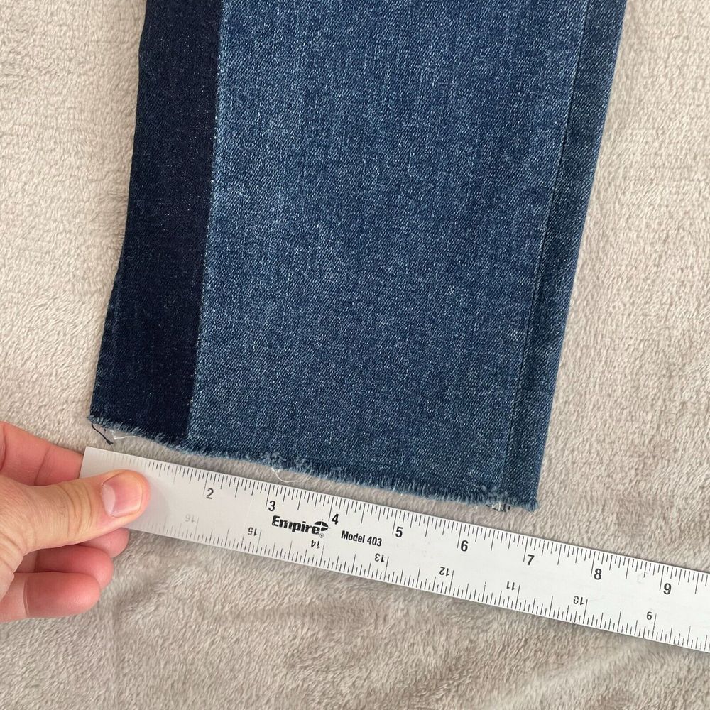 FRAME DENIM Le‎ High Straight Jeans Women 25 in Elaine Split Frayed Hem Designer - Picture 11 of 13